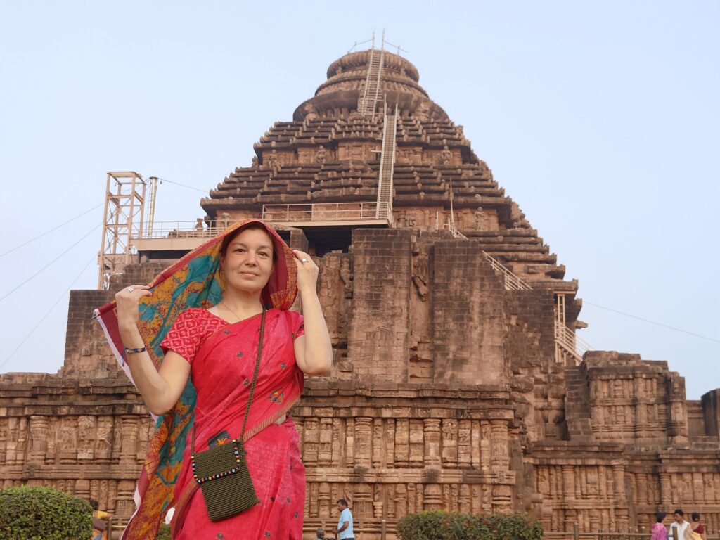 Infront of the Konark temple