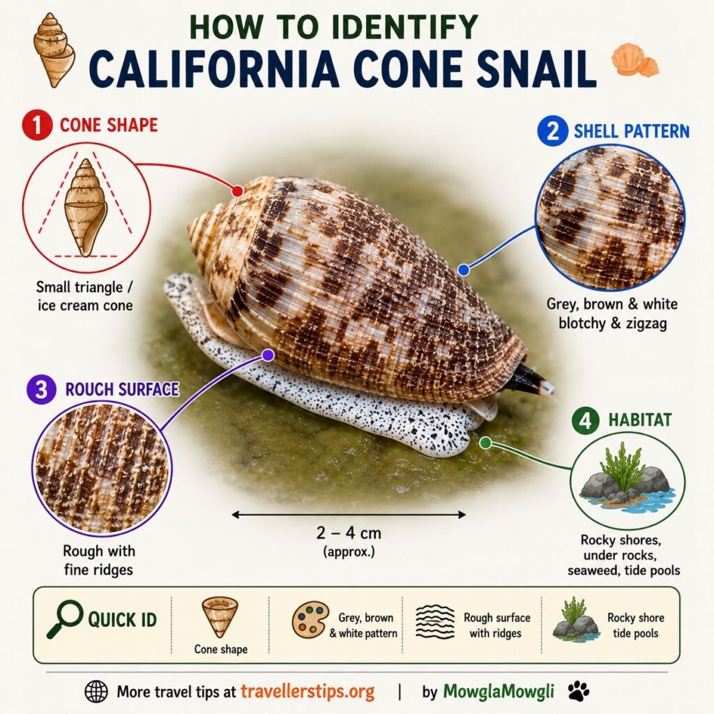 California cone snail identify
