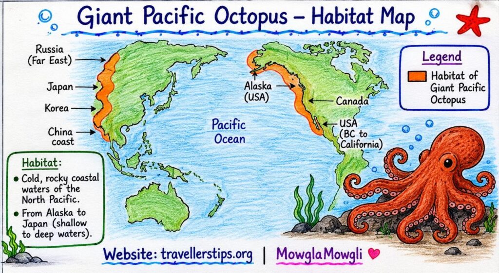 Giant Pacific Octopus Habitat