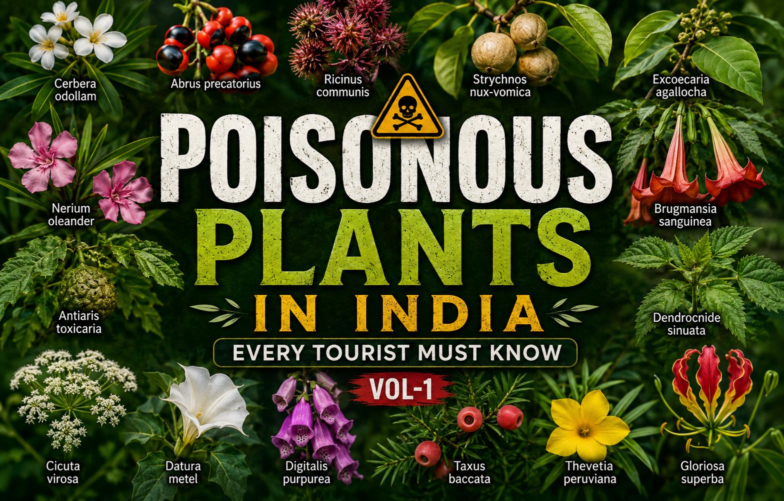 Poisonous Plants In India Every Tourist Must Know VOL-1